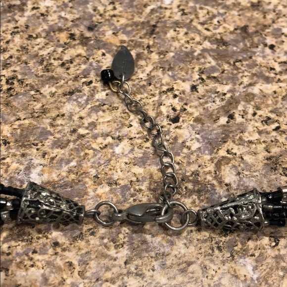 Coldwater Creek Black & Silver Necklace - Picture 6 of 8